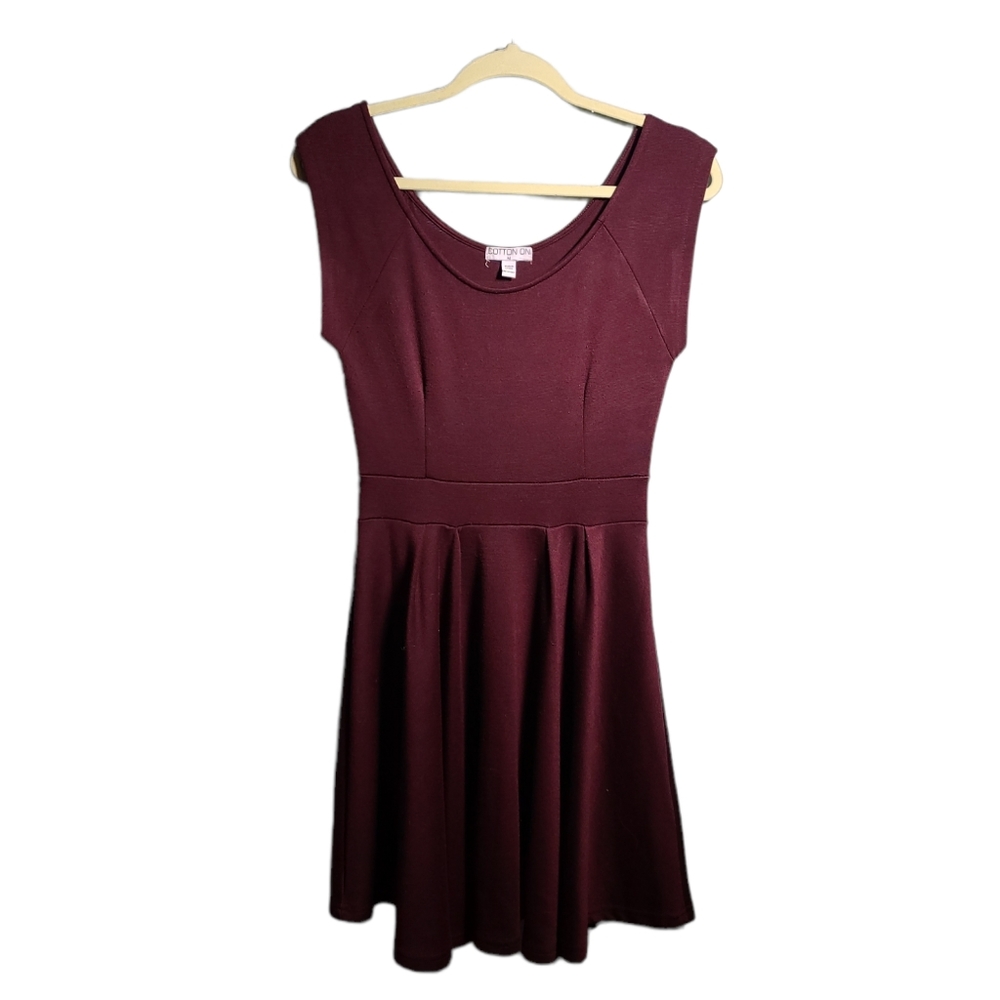 Burgundy Color Dress Cotton On M